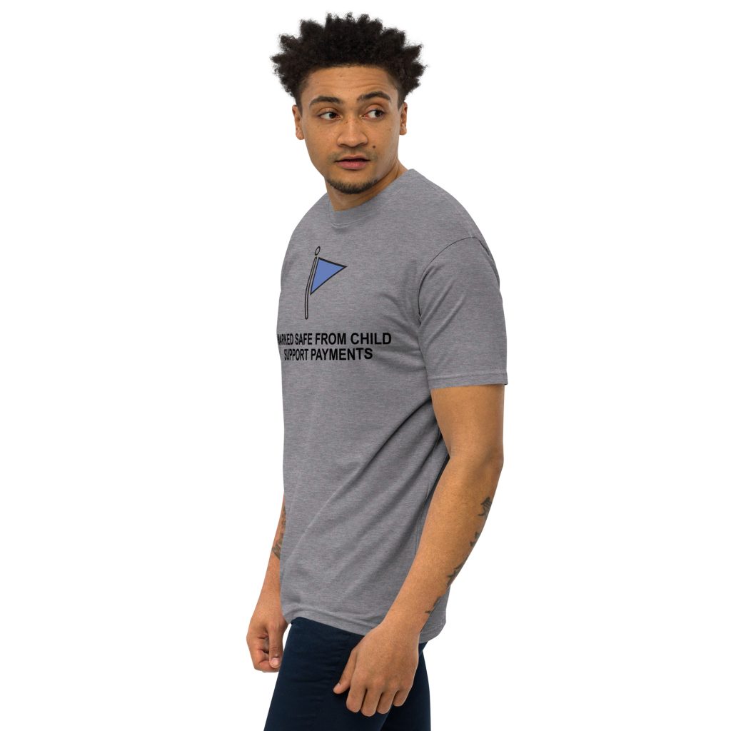 Dane Reid Forget Having Kids I'm Having Fun Mens Premium Heavyweight Tee Carbon Grey left Front