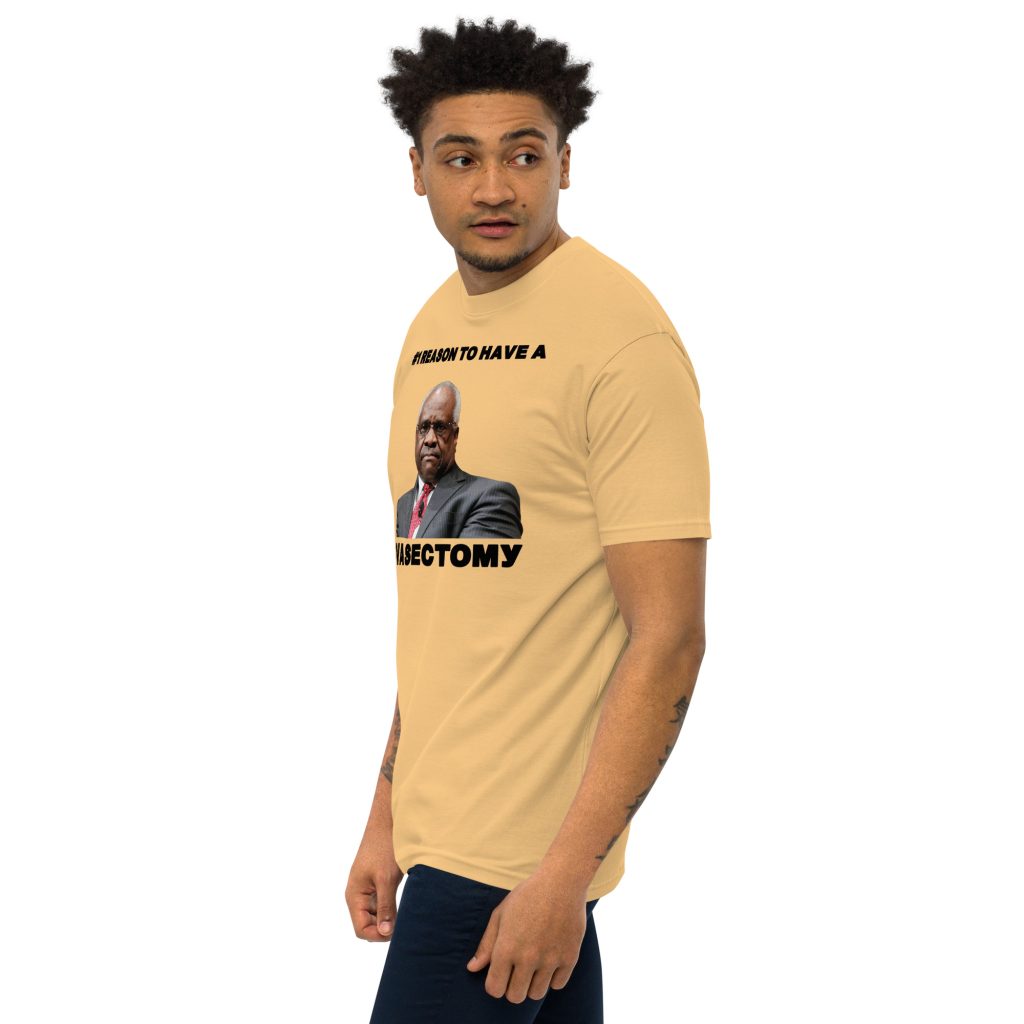 Dane Reid Forget Having Kids I'm Having Fun Mens Premium Heavyweight Tee Vintage Gold Left Front